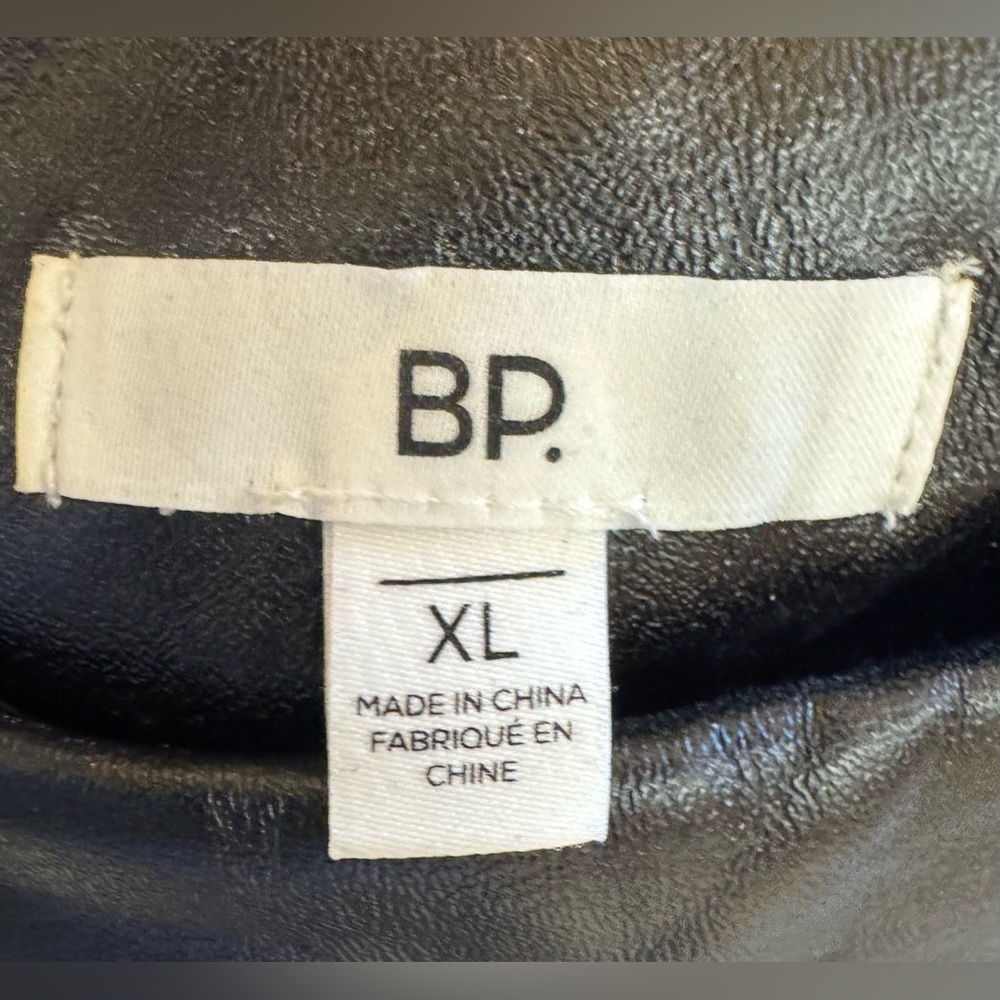 NEW BP. By Nordstrom Women’s Black Faux Leather Leggings Size XL - Picture 5 of 6